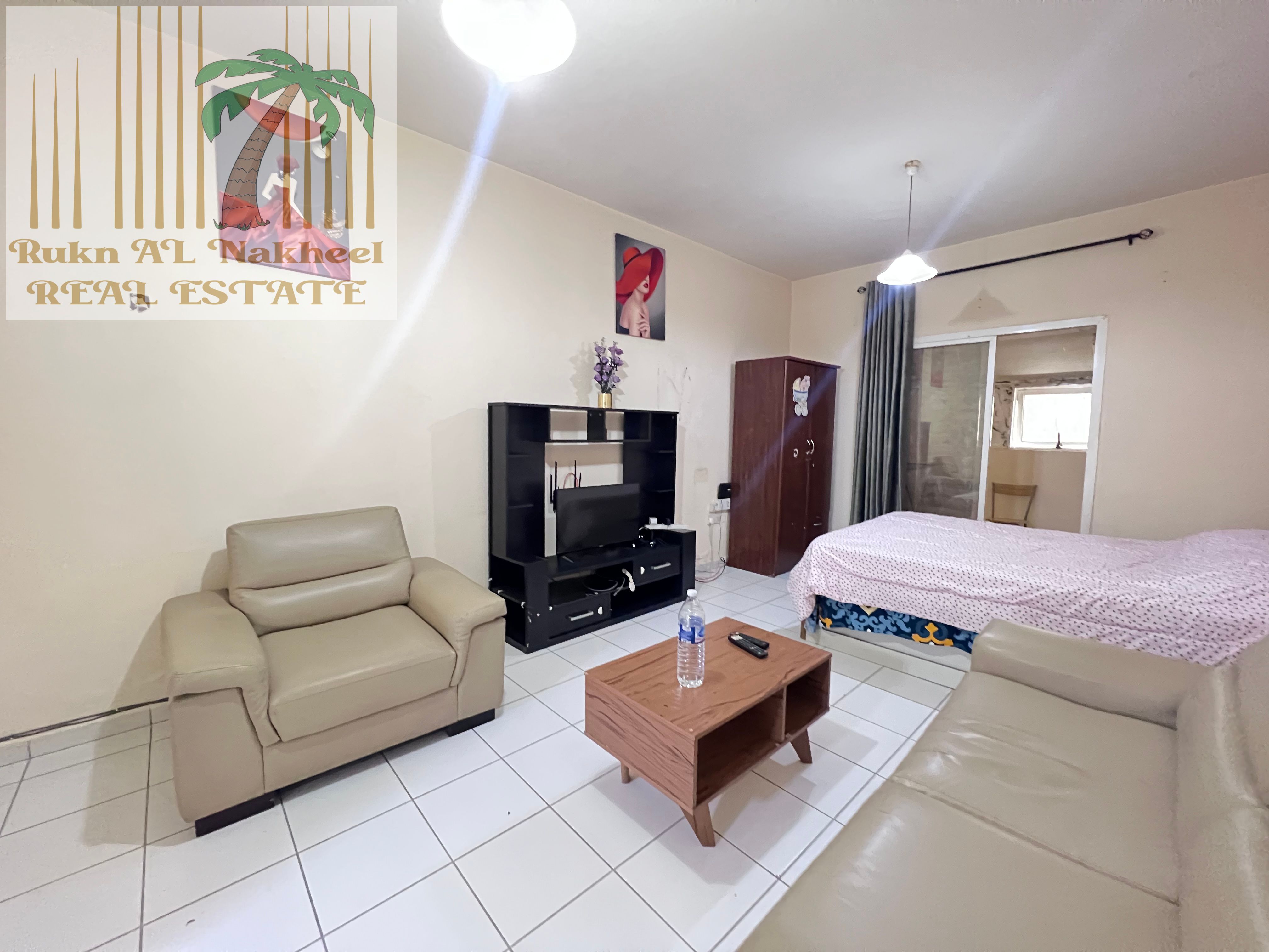 Fully furnished studio open view ready to move in good location for more details & information contact us