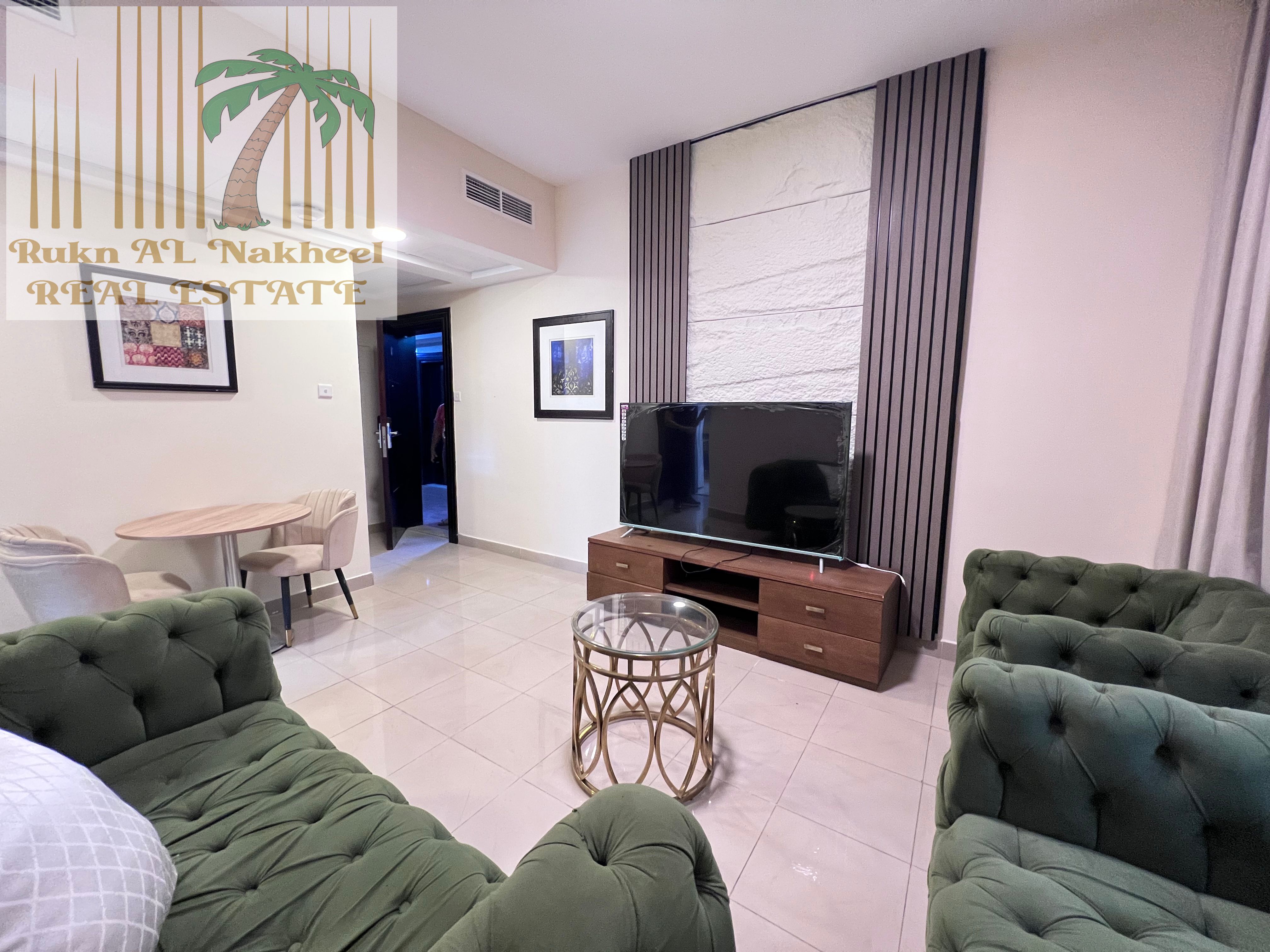 Fully furnished lavish 1bhk 1bath with balcony open view ready to move in good location for more details & information contact us
