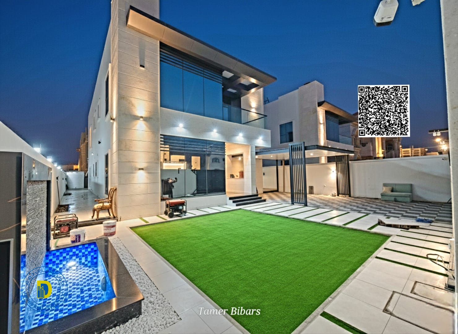 For those seeking luxury, a spacious 5-bedroom villa in Al Mowaihat 2, Ajman, including electricity, water, and AC. Bank financing . Freehold .