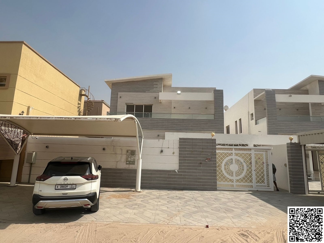 Villa in Al Muwaihat 1 area, including electricity, water, and air conditioning – Ajman | Prime location close to all services | Freehold ownership fo