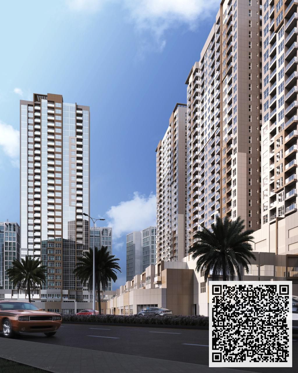 One bedroom and living room apartment in Ajman One Phase 2 Sea and city view Total price: 635,000 AED Down payment: 155,000 AED Area: 1,165 sq. ft. Mo