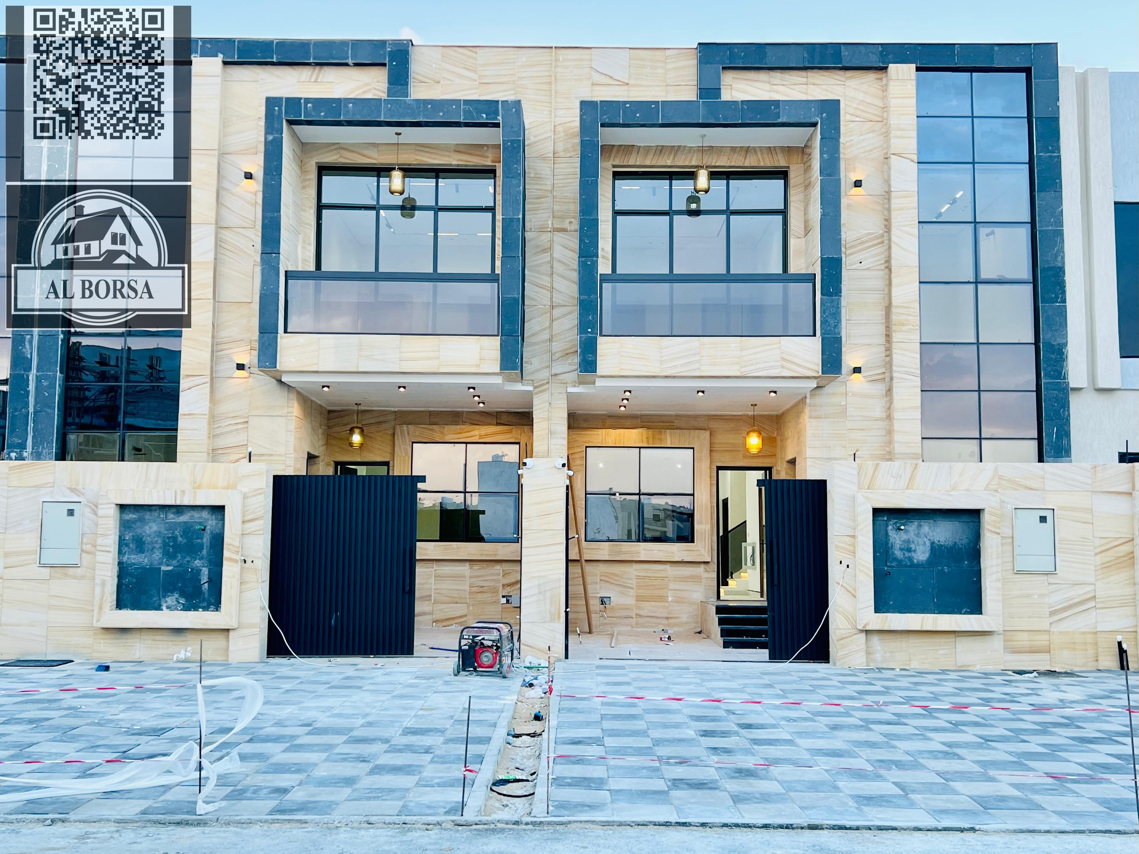 Villa for rent in Al Yasmin – Ajman, 5 bedrooms + majlis + living room + maid's room | First occupancy