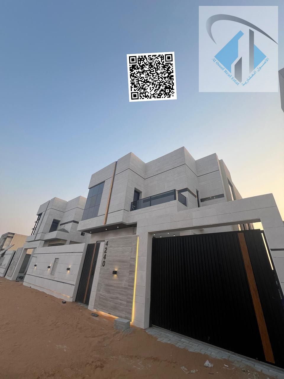 Villa with excellent finishing, freehold ownership, located close to services and near Sheikh Mohammed Bin Zayed Road.