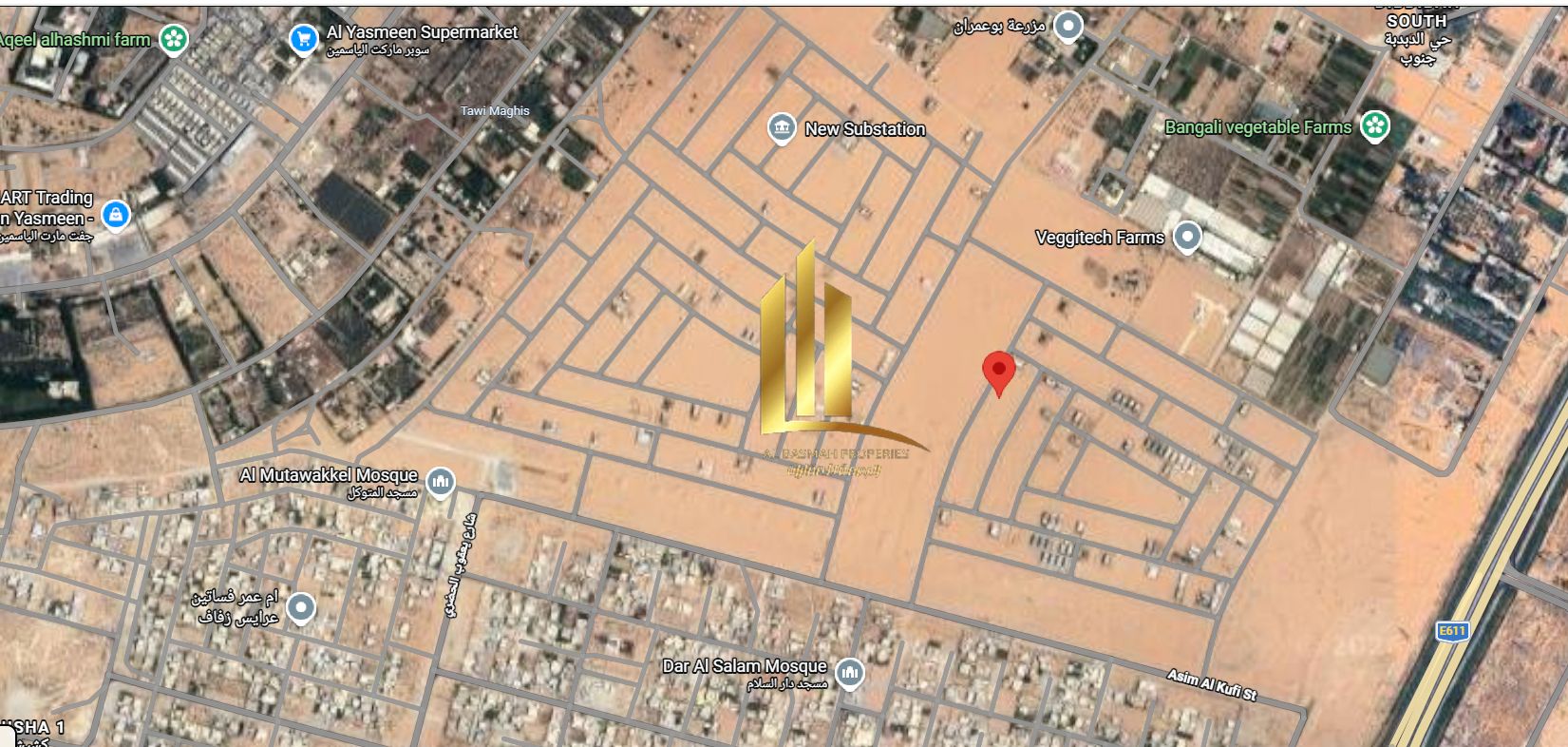 Residential land for sale in Al-Rahmaniyah area – Basatin Al-Zubair (Al-Dabdaba South). Freehold ownership for Arabs.