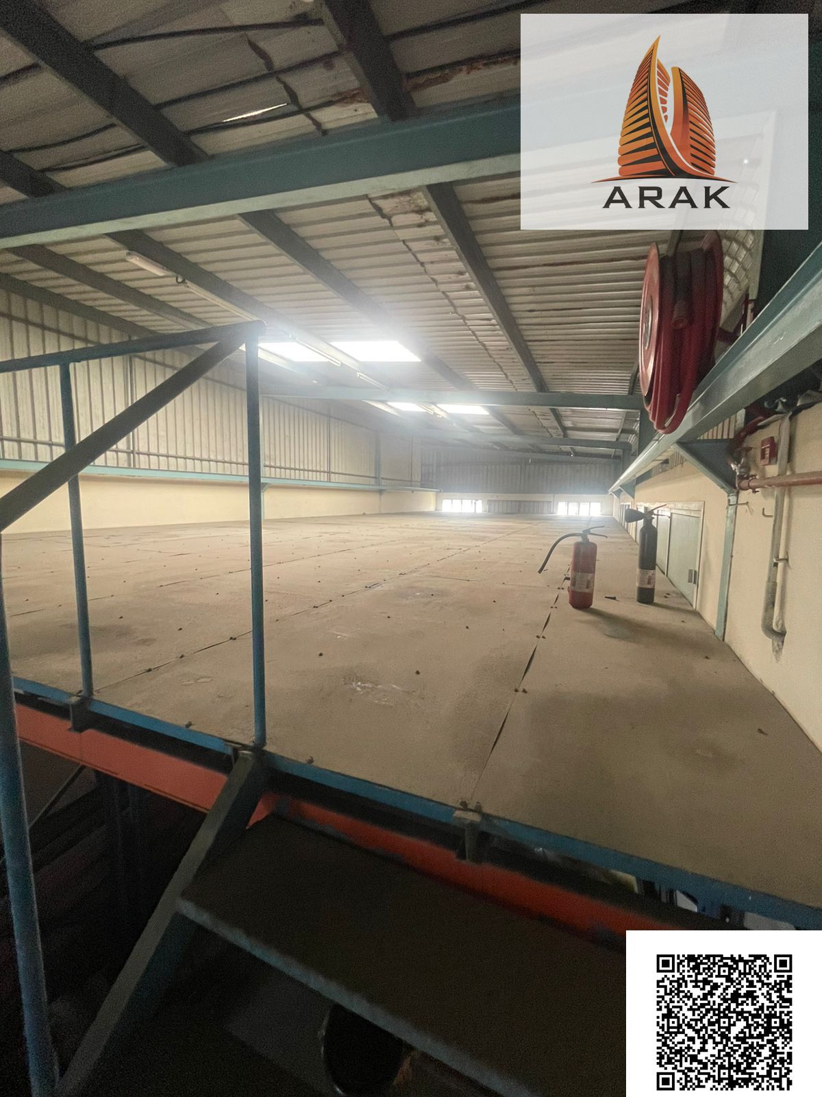 Two warehouses are available for rent in Ajman, located in Industrial Area 2 near Lucky Roundabout, the second plot from the main road, after Khalfan