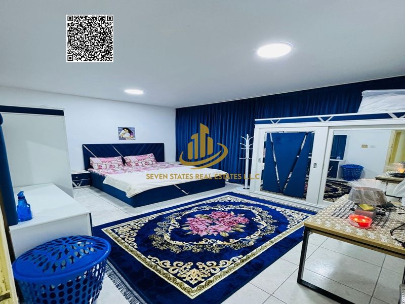 Luxury monthly rental offer – Furnished one-bedroom apartment in Al Nuaimiya 2, opposite Pearl Towers | All services included