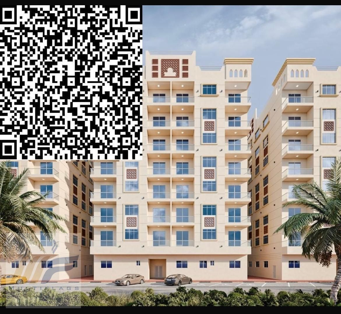 Own a 2-bedroom apartment in Princess Village, Ajman, with easy installments.