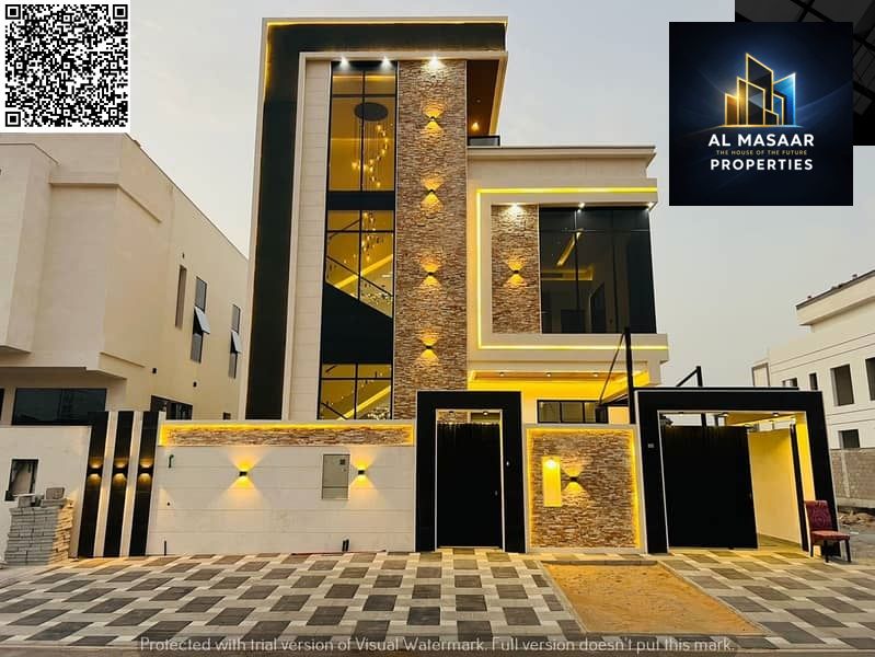 A unique opportunity at an attractive price and without annual fees. Own a villa for sale in Ajman. First resident, freehold, super deluxe finishing,