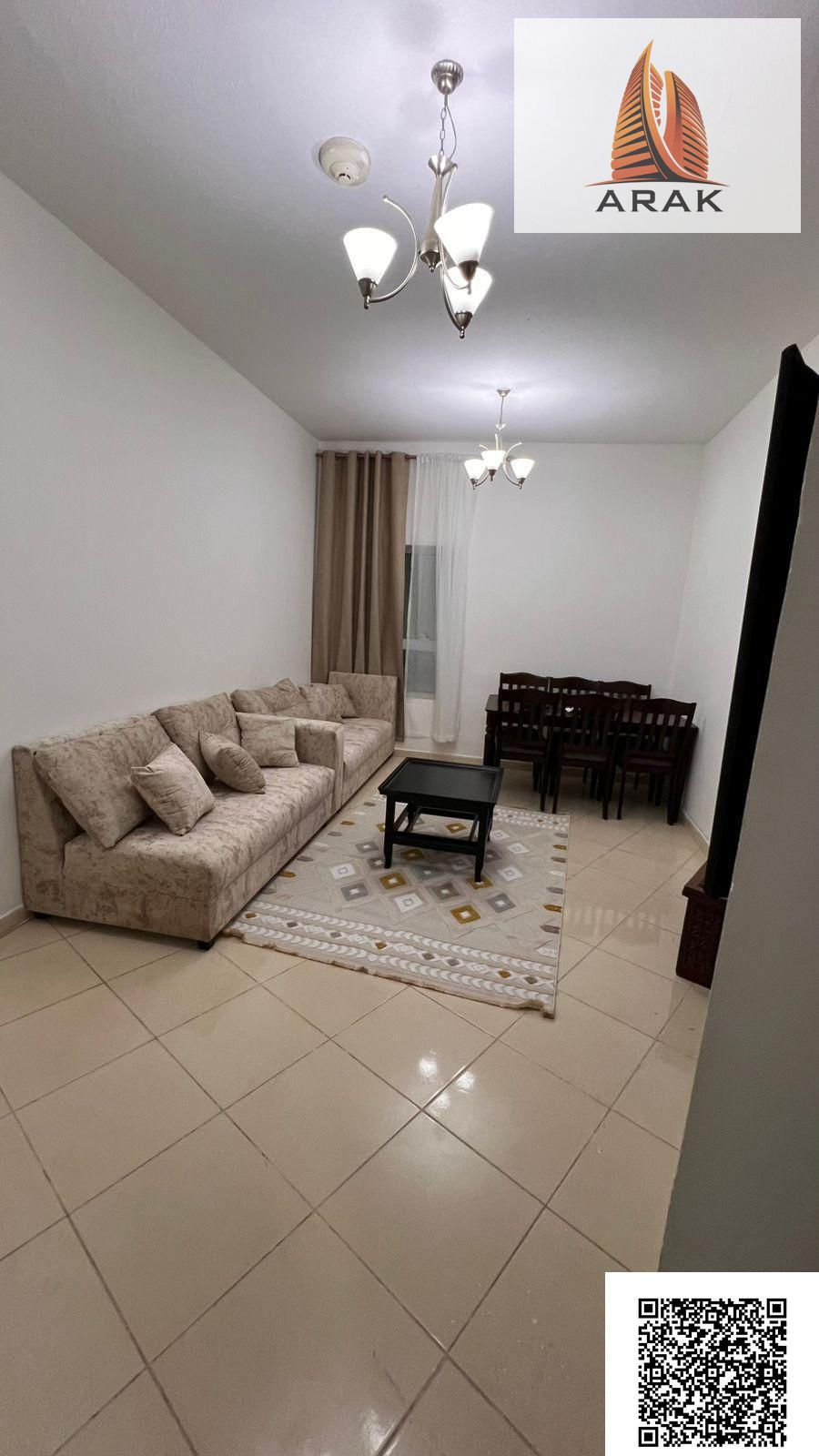 A resale one bedroom apartment with a living room is available for sale in Orient Towers, Ajman. This property is considered one of the best residenti