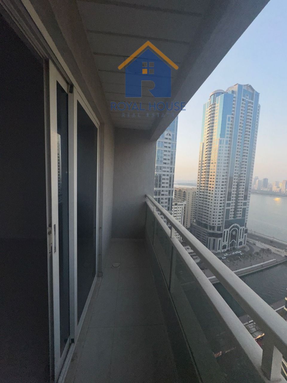Two bedrooms and a living room for sale, overlooking Al Qasba