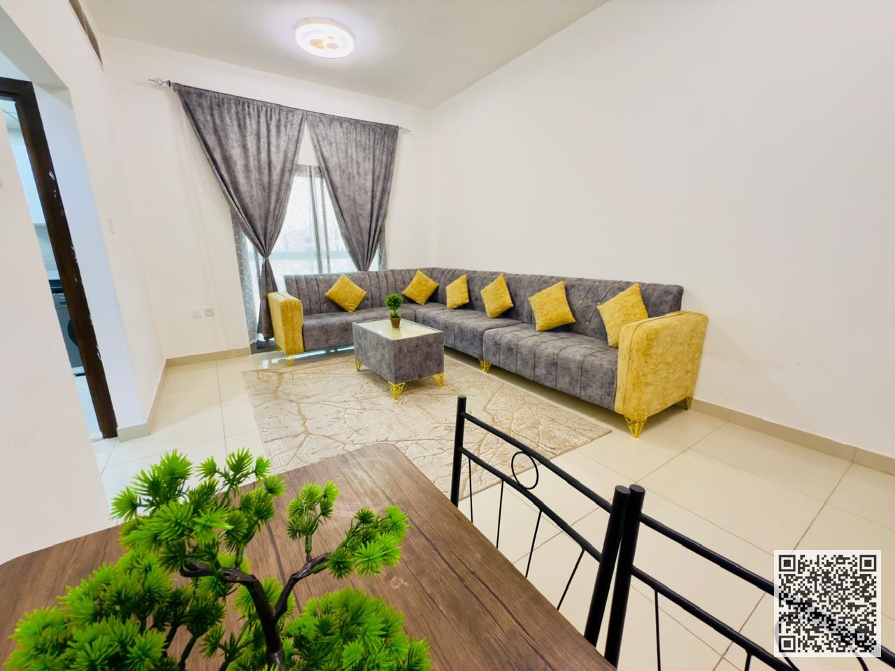 One-bedroom apartment with a living room Fully furnished for monthly rent in Ajman, Al Nuaimiya 1. Fully furnished at a great price!