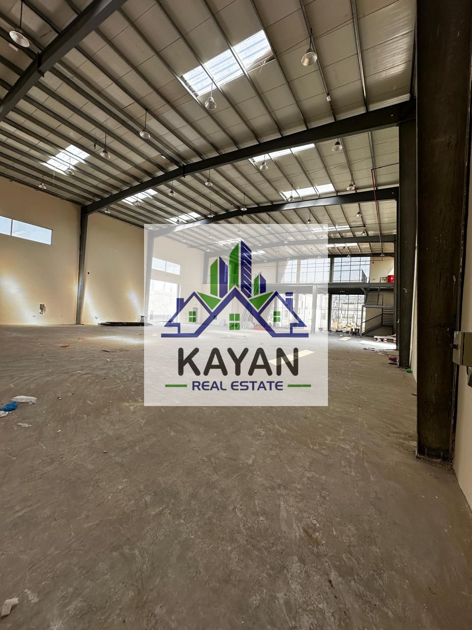 Warehouse for Rent - 12,000 sq ft - AED 35per sq ft - Power is (120) Kw