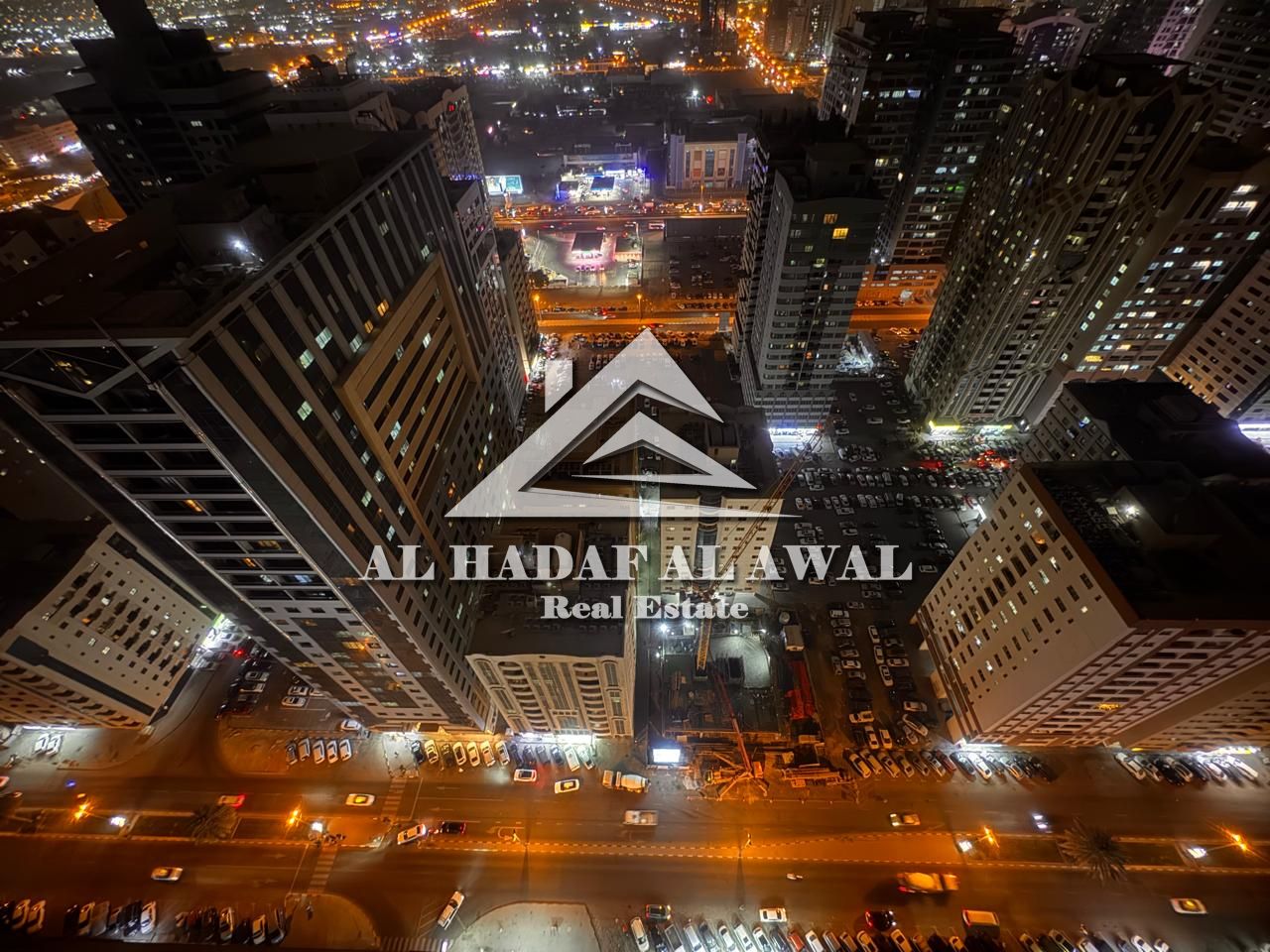 Two bedroom apartment with living room in Al Taawun near Oriana Hospital high floor with open view internet included ready to move in rent 6500 AED se