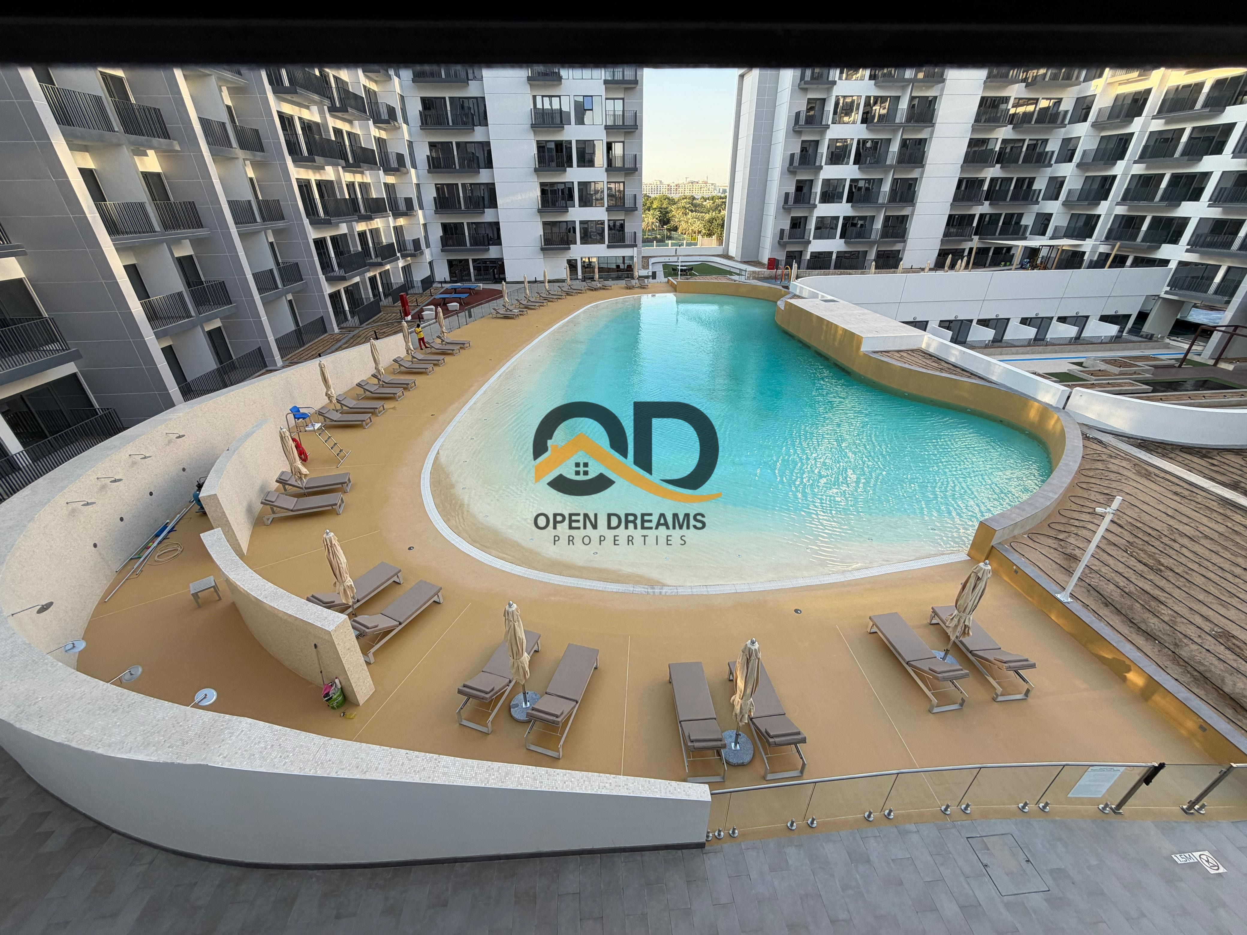 Stylish Coastal-Inspired 2BR at Azizi Beach Oasis