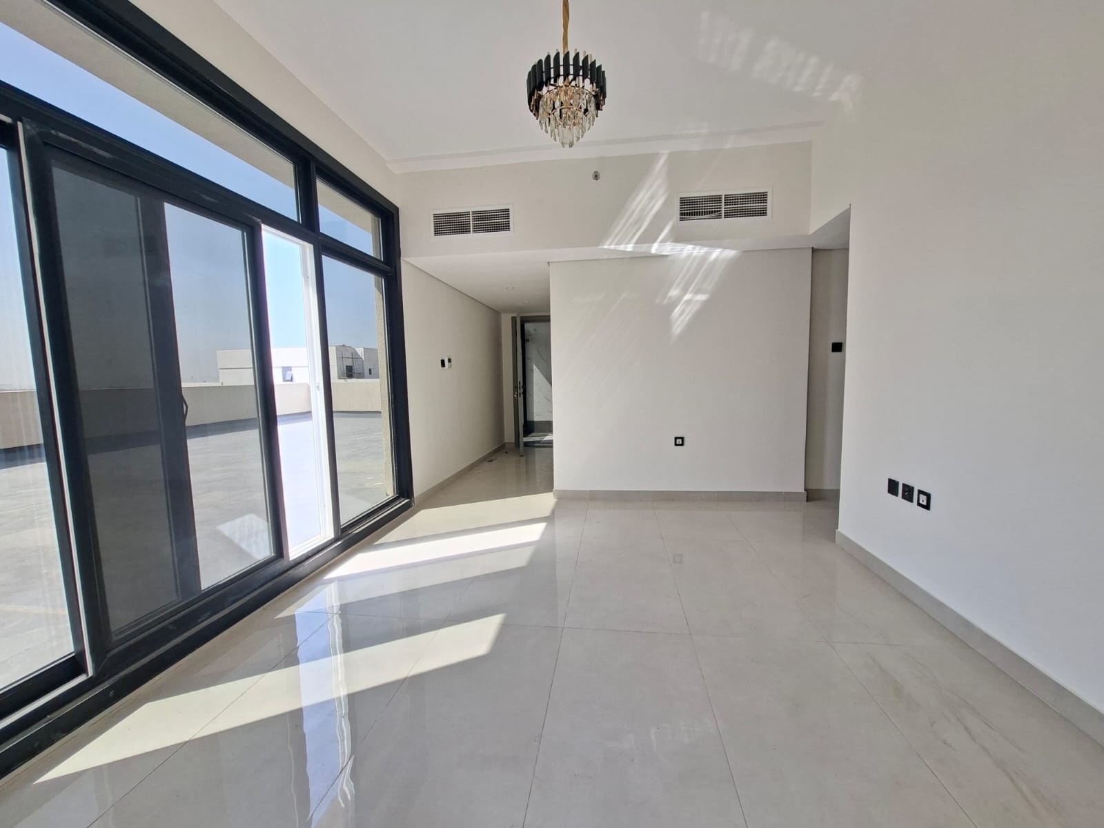 Like new good size 1bhk with terrace outside aljada area sharjah
