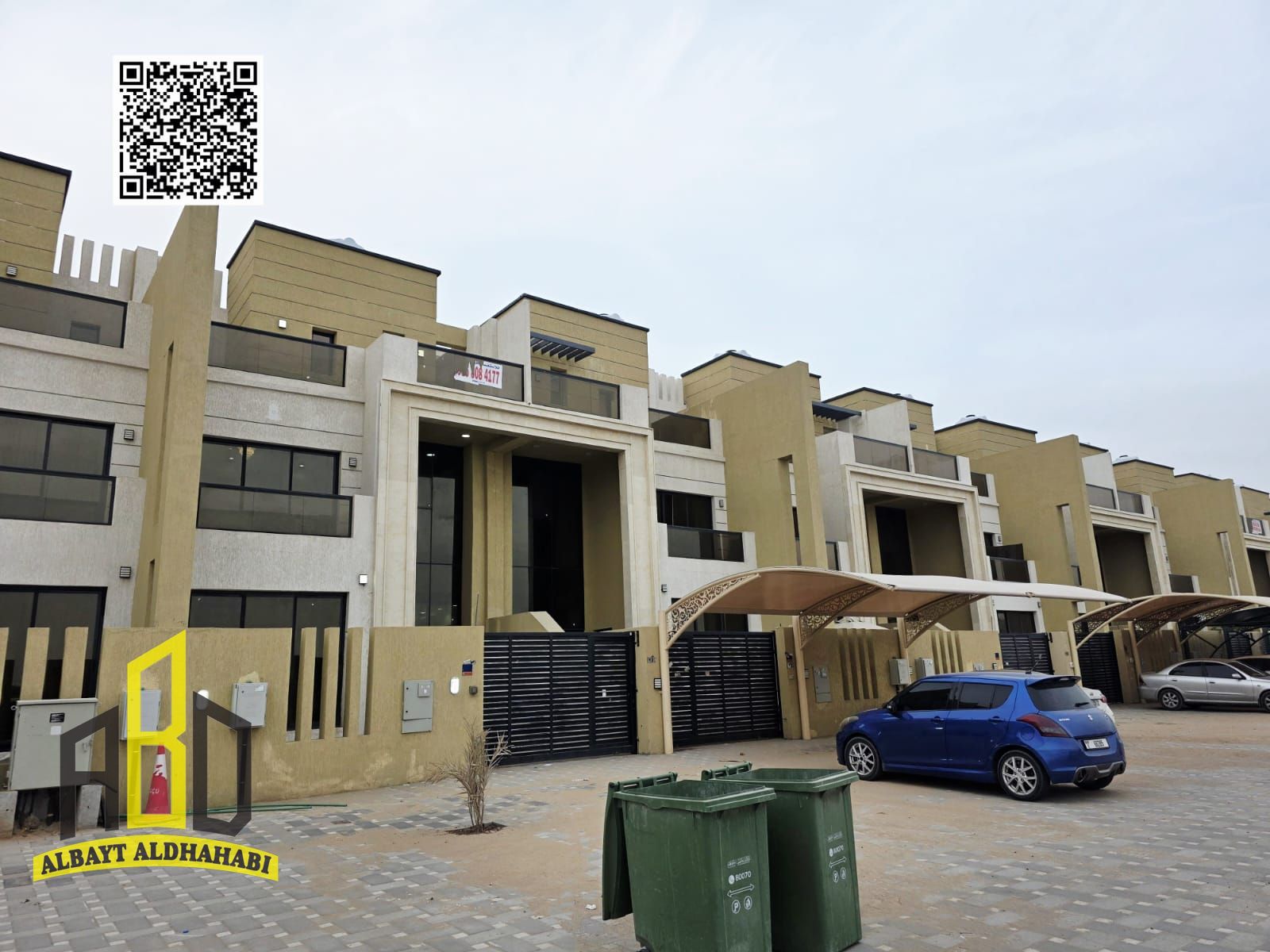 Villa for rent on a main street next to Al Safir Hypermarket with a very distinctive rooftop terrace.