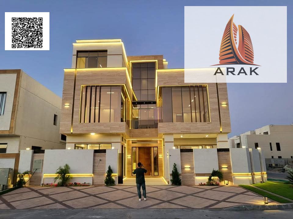 ) For Sale | Brand New 3-Storey Luxury Villa – Al Yasmeen, Ajman 7 Master Bedrooms | Ultra Deluxe Finishing | Prime Location