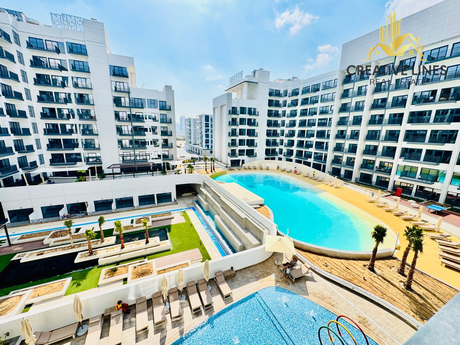 Bigger Studio Apartment in Azizi Beach Oasis | Close to JBR & Marina Walk | Chiller Free