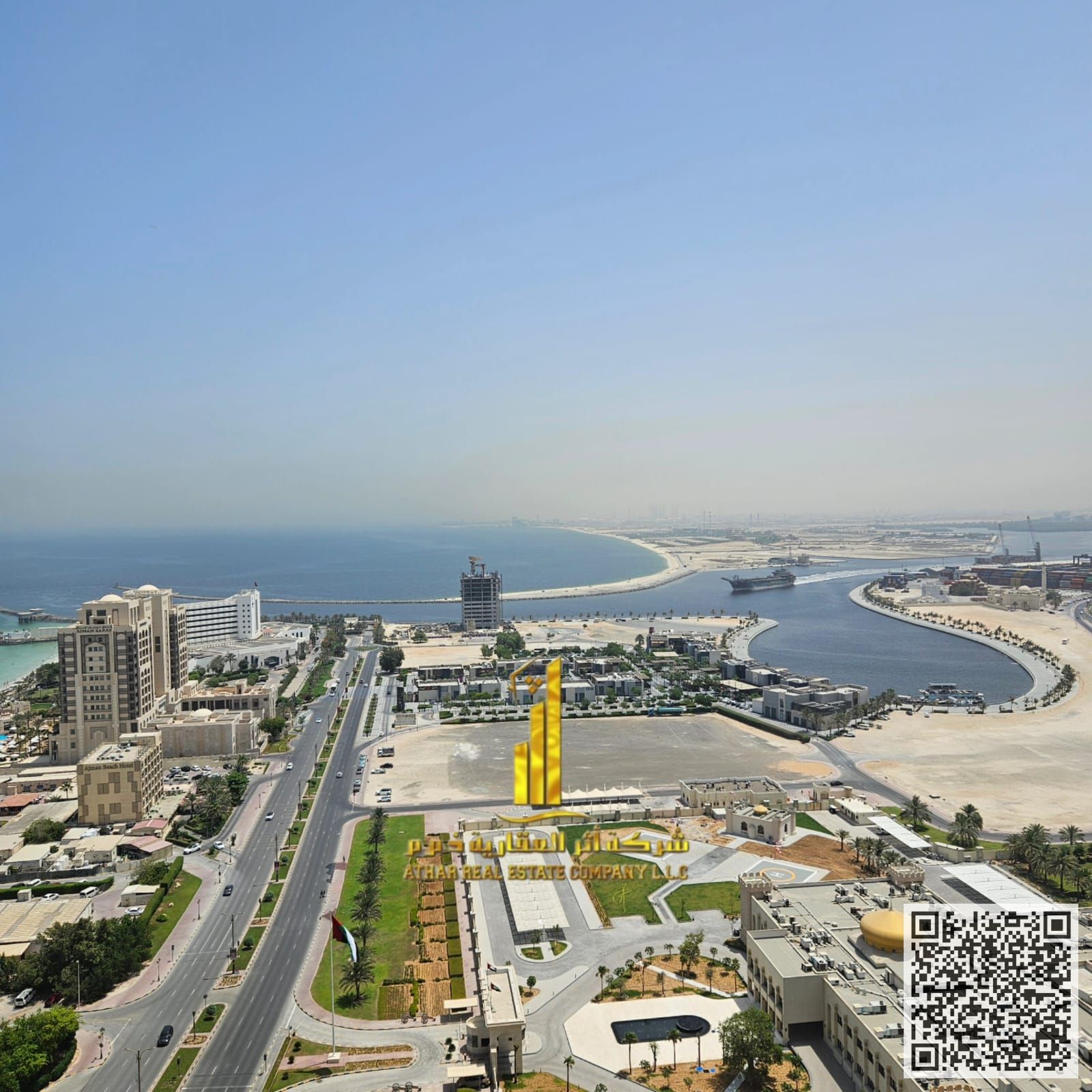 Luxury 1-Bedroom Apartment for Monthly Rent in Corniche Ajman – Etihad Towers Experience the finest lifestyle with a full sea view! Fully furnis