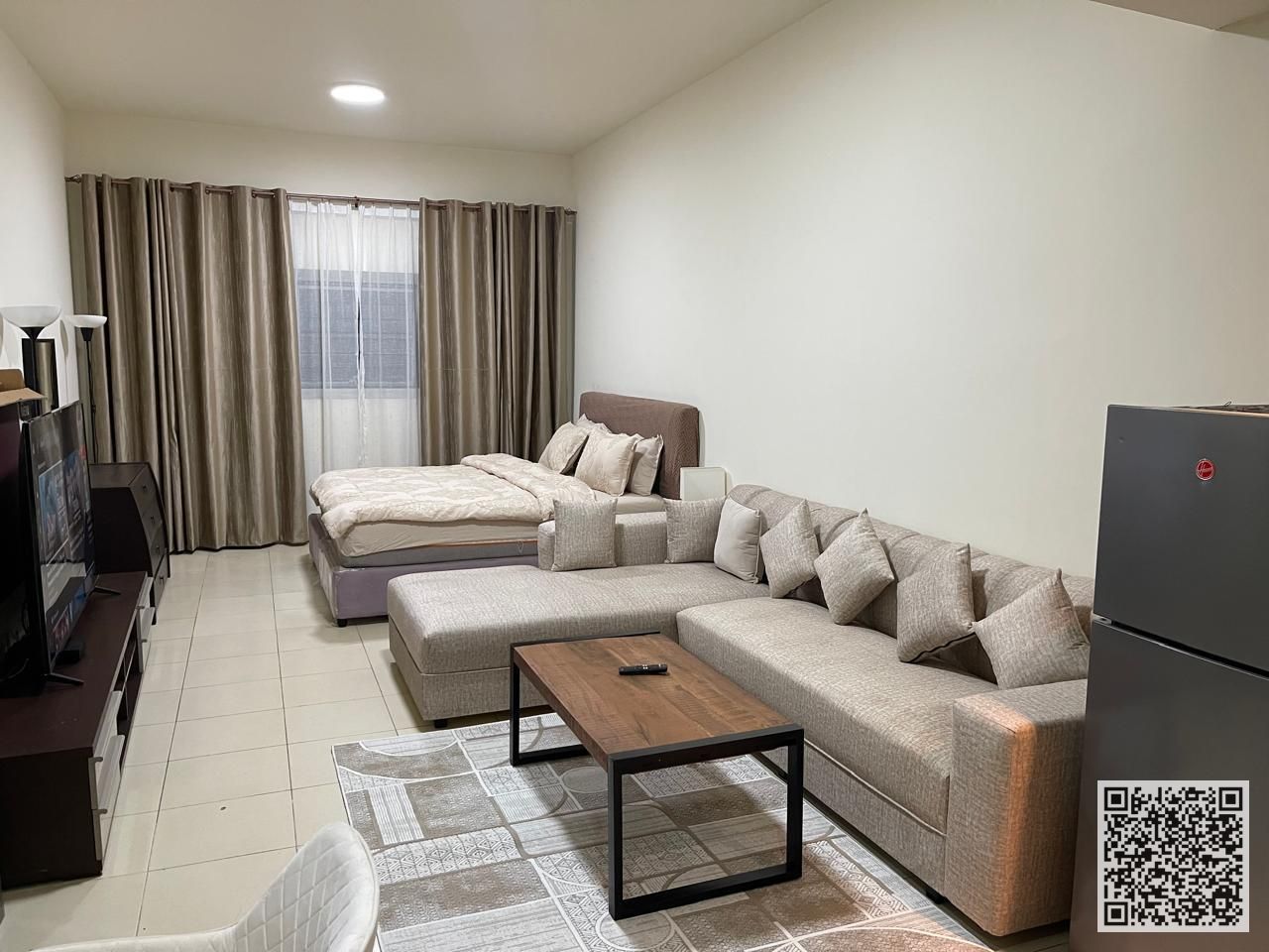 The most luxurious and elegant fully furnished studio apartment with brand new, high-end furniture, including all bills, internet, a private parking s