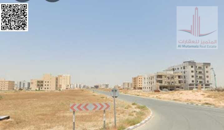 Land for sale in Ajman, Al Rawda area, residential/commercial (G+1), area 9687 sq ft, corner plot. Asking price 3,400,000 AED.