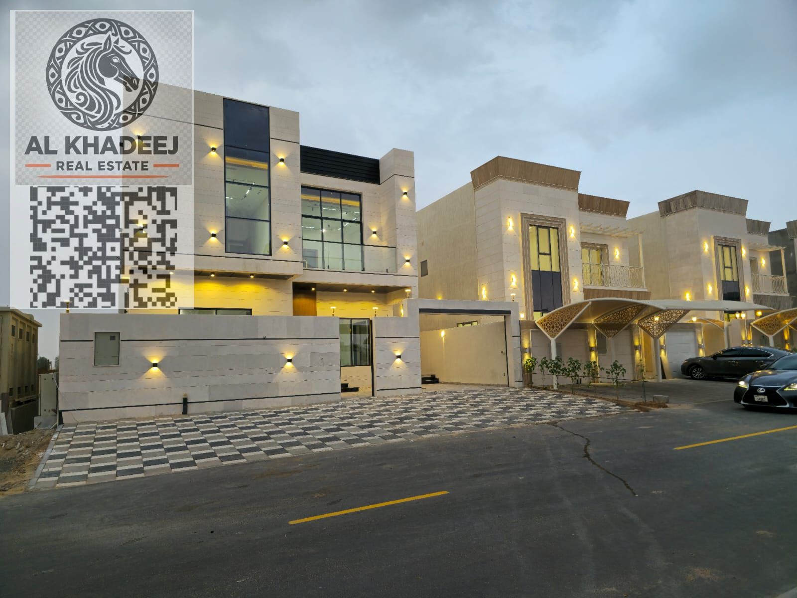 No registration fees. A unique opportunity to own a modern villa with a contemporary design and high-end finishes in the Al-Haliou area.