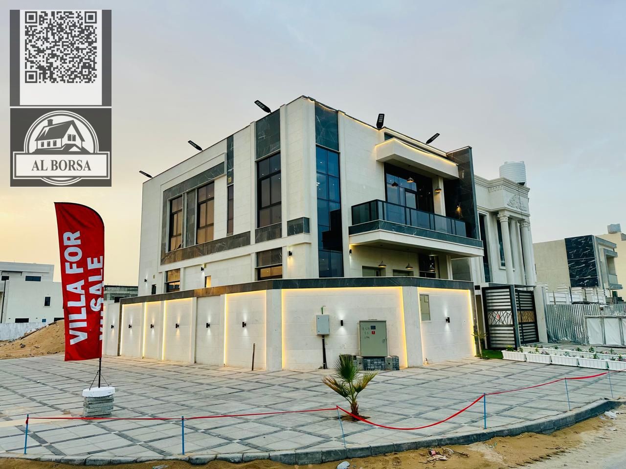 For rent: Detached villa, first occupancy, in Al-Haliyo. 5 bedrooms, living room, majlis, maid's room. 115,000