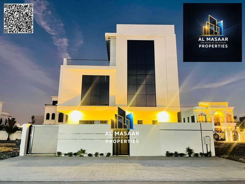 Two-story villa with a rooftop terrace and elevator. Freehold ownership available to all nationalities. Price includes electricity, water, and air con