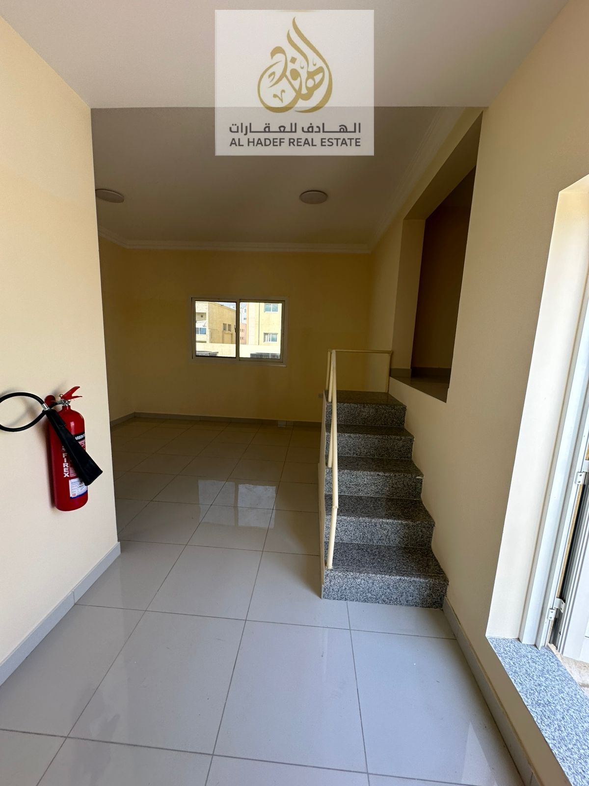 Rawda 1, next to Al-Hamidiya Police Station and opposite Kenz Hypermarket - Studio apartment, first occupancy, with rooftop terrace, storage room, and