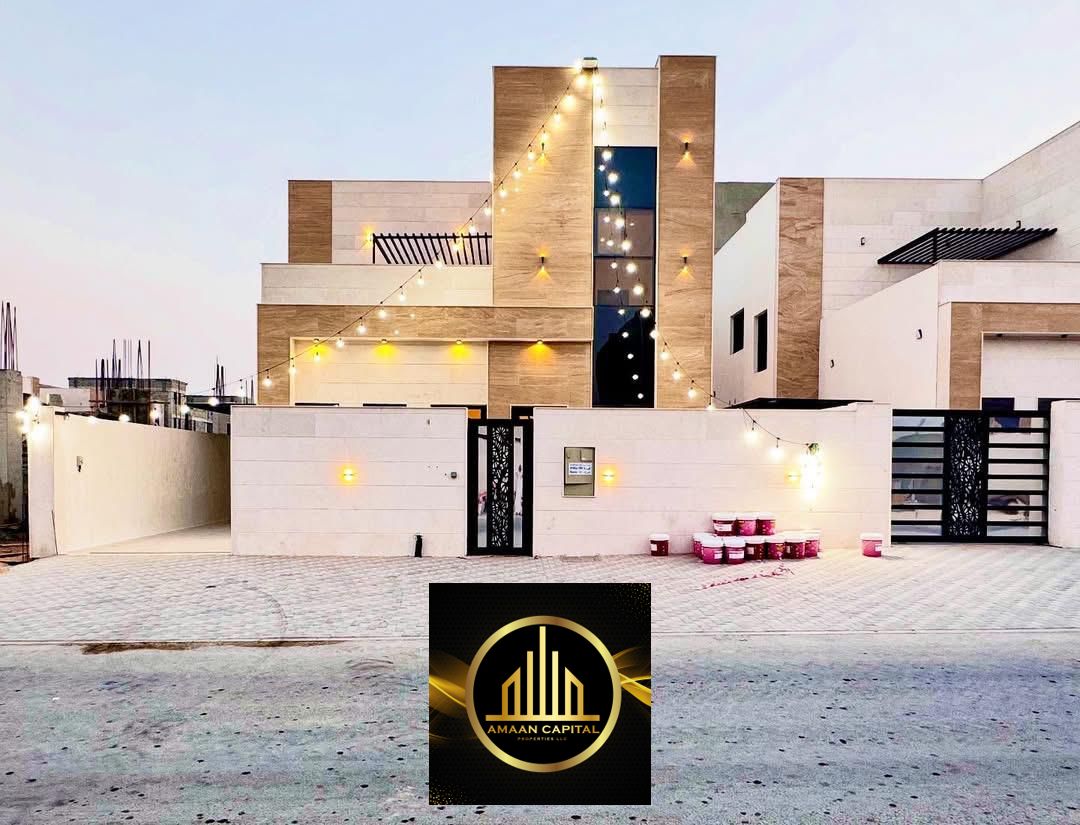 Elegant Villa for Sale in Al Helio - Ajman | 4 Master Bedrooms + Roof