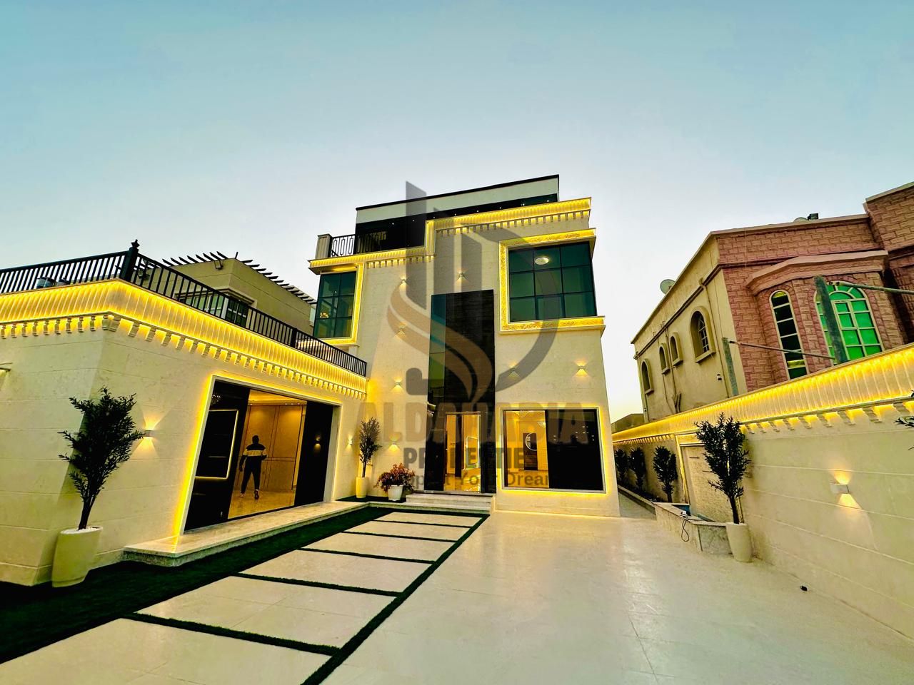 Luxury Villa for Sale in Al Rawda 3 on 5,000 Sq Ft with 6 Master Bedrooms and Large Rooftop