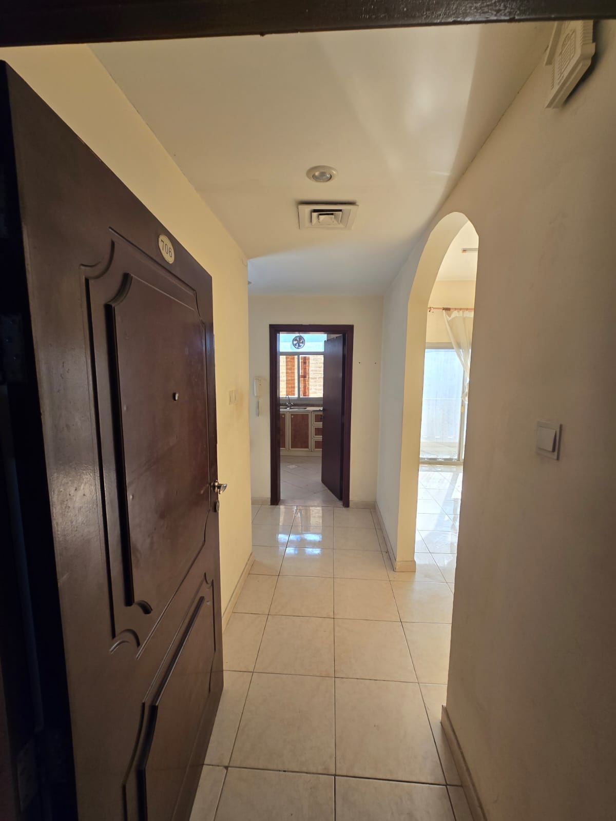 A distinctive one-bedroom apartment in a prime location for annual rent in Ajman - Al Rashidiya | Near Ramada Hotel and Khalifa Street Balcony with