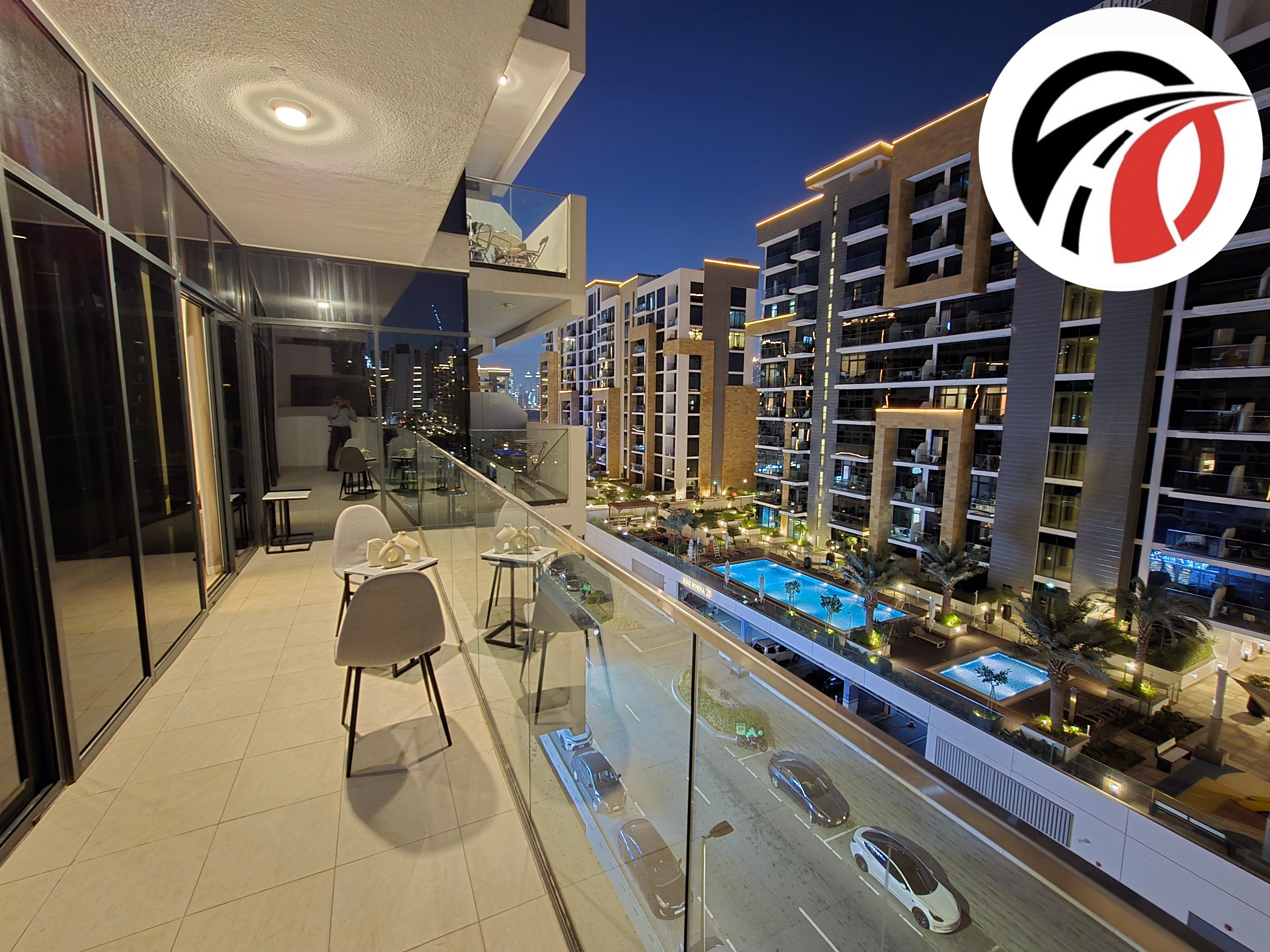 Corner 2bhk apt /Spacious layout/ chiller Free/ beautiful view / furnished or unfurnished both options available