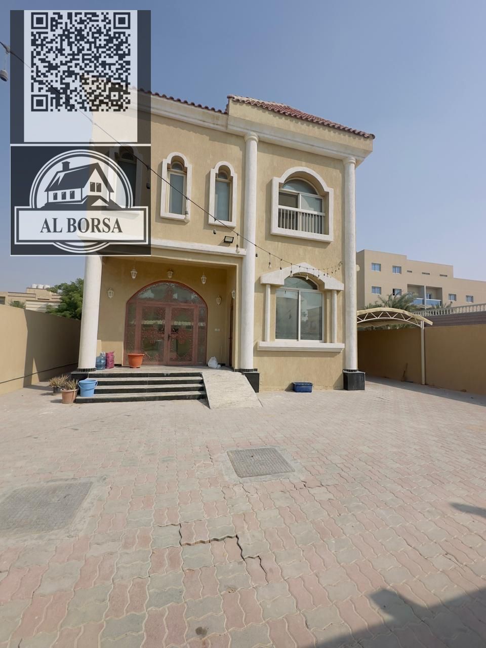 Villa for sale in Al Rawda 1 – Two floors + roof | 5 bedrooms + majlis + living room + maid's room | Includes electricity, water, and air condition