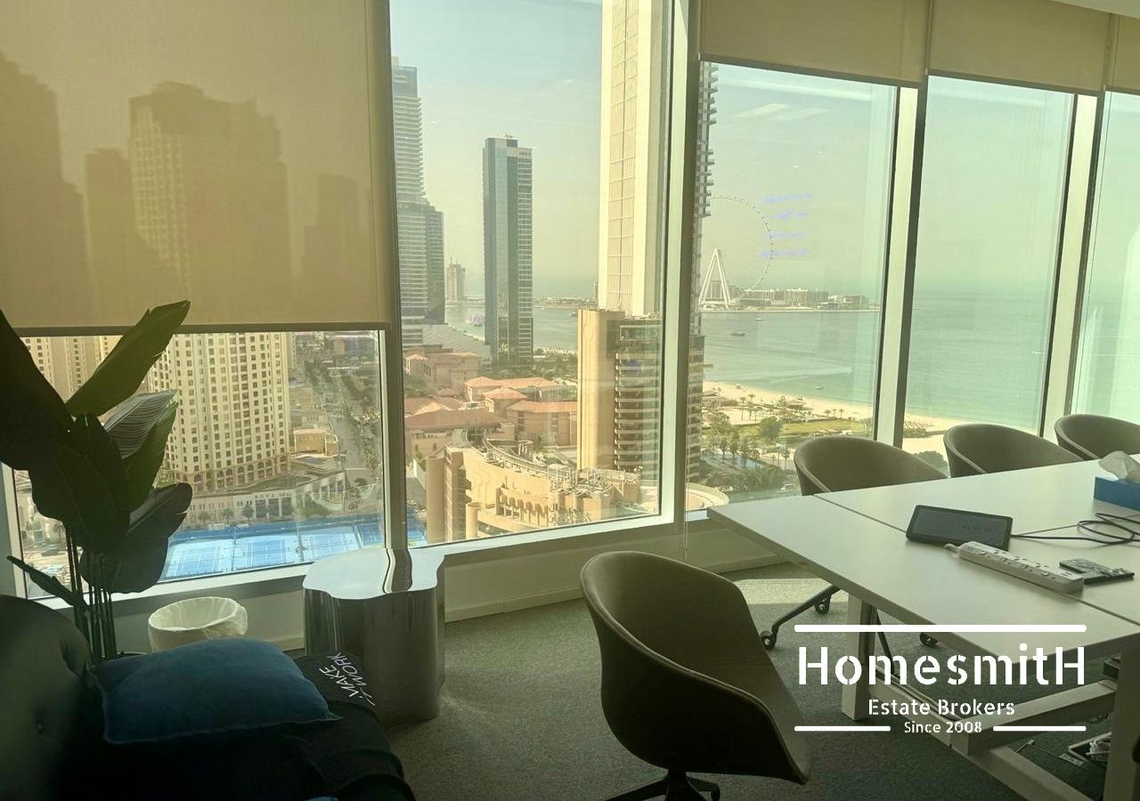DUBAI MARINA | Fitted | Best Views | Luxury Office | DED