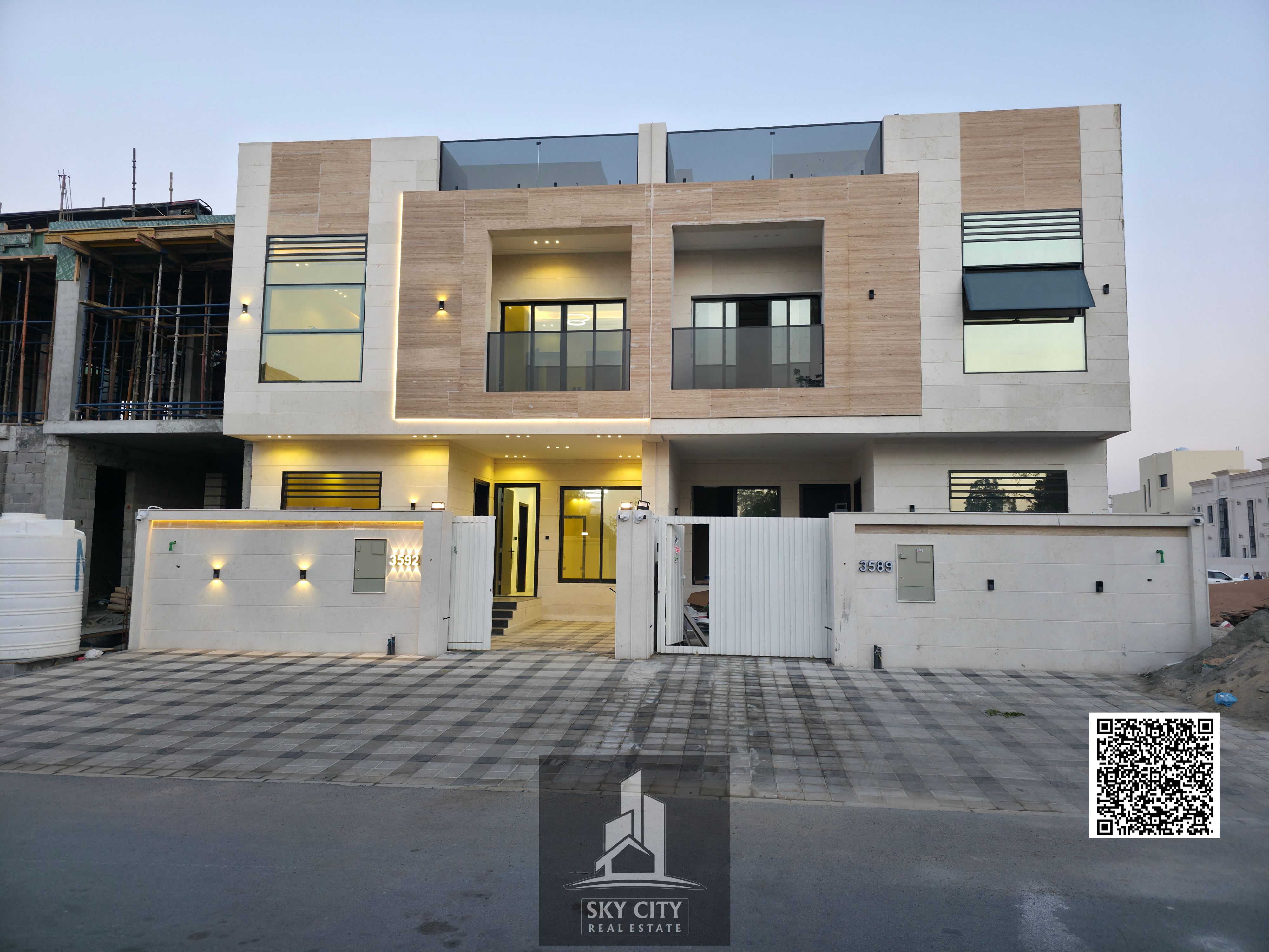 Best Value! Spacious 5 Master Bedroom 3-Storey Villa in Al Helio