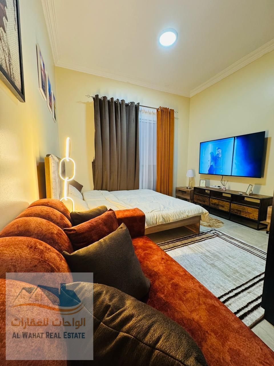 Furnished Studio Apartment for Monthly Rent – Al Jurf 2 Opposite Al Aqsa School Second Occupancy A distinctive studio apartment in a v