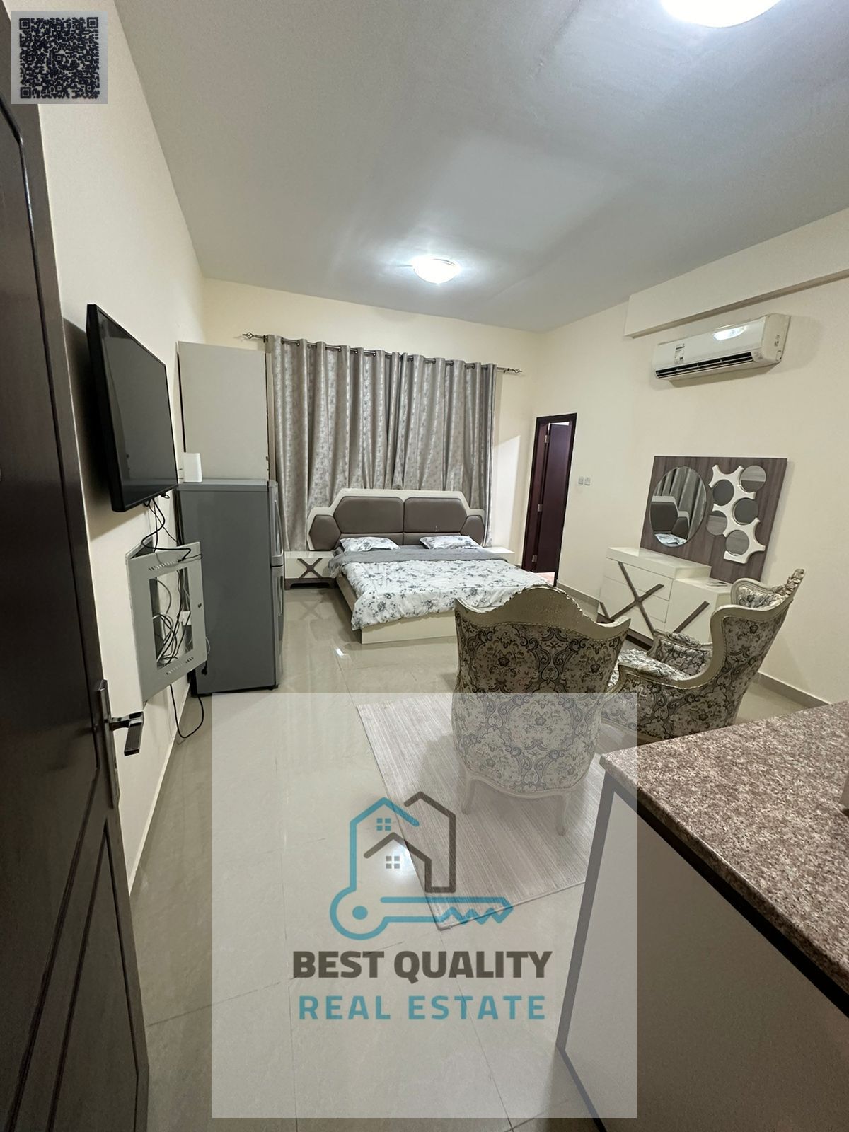 Monthly Rent – Studio King of Chicken Studio – Apartment No. Location: Al Rawda – Sheikh Ammar Street
