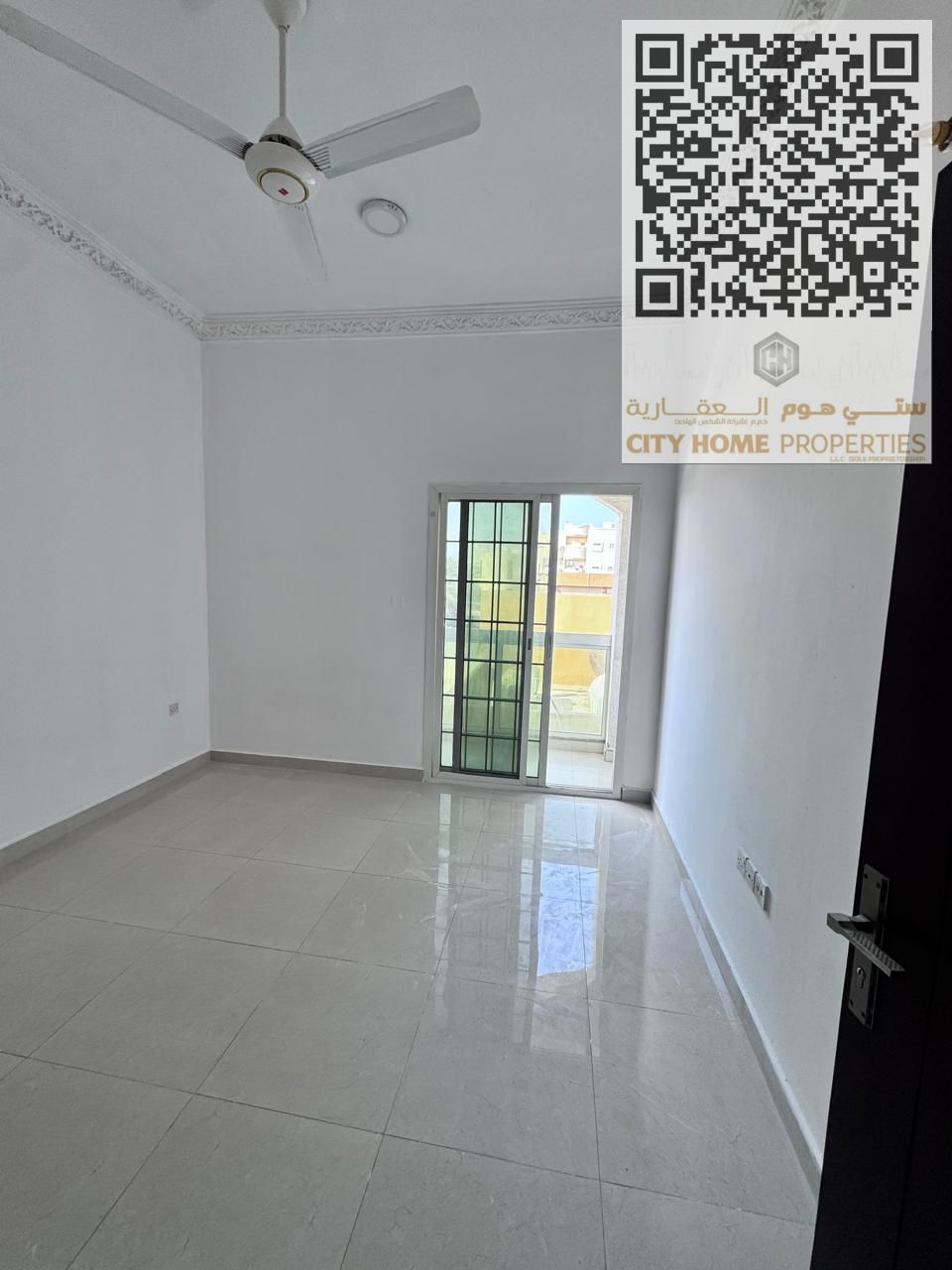 Master Bedroom 1BHK with Separate Living Room & Balcony – Families Only