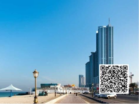 Studio Available for Sale in CORNICHE RESIDINCE TOWER AJMAN installment plan Gym, swimming pool, free AC