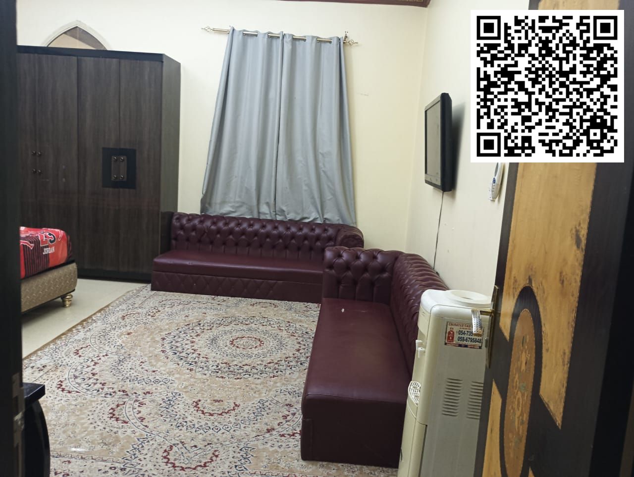 Furnished Studio for Monthly Rent – Al Mowaihat 3, Ajman
