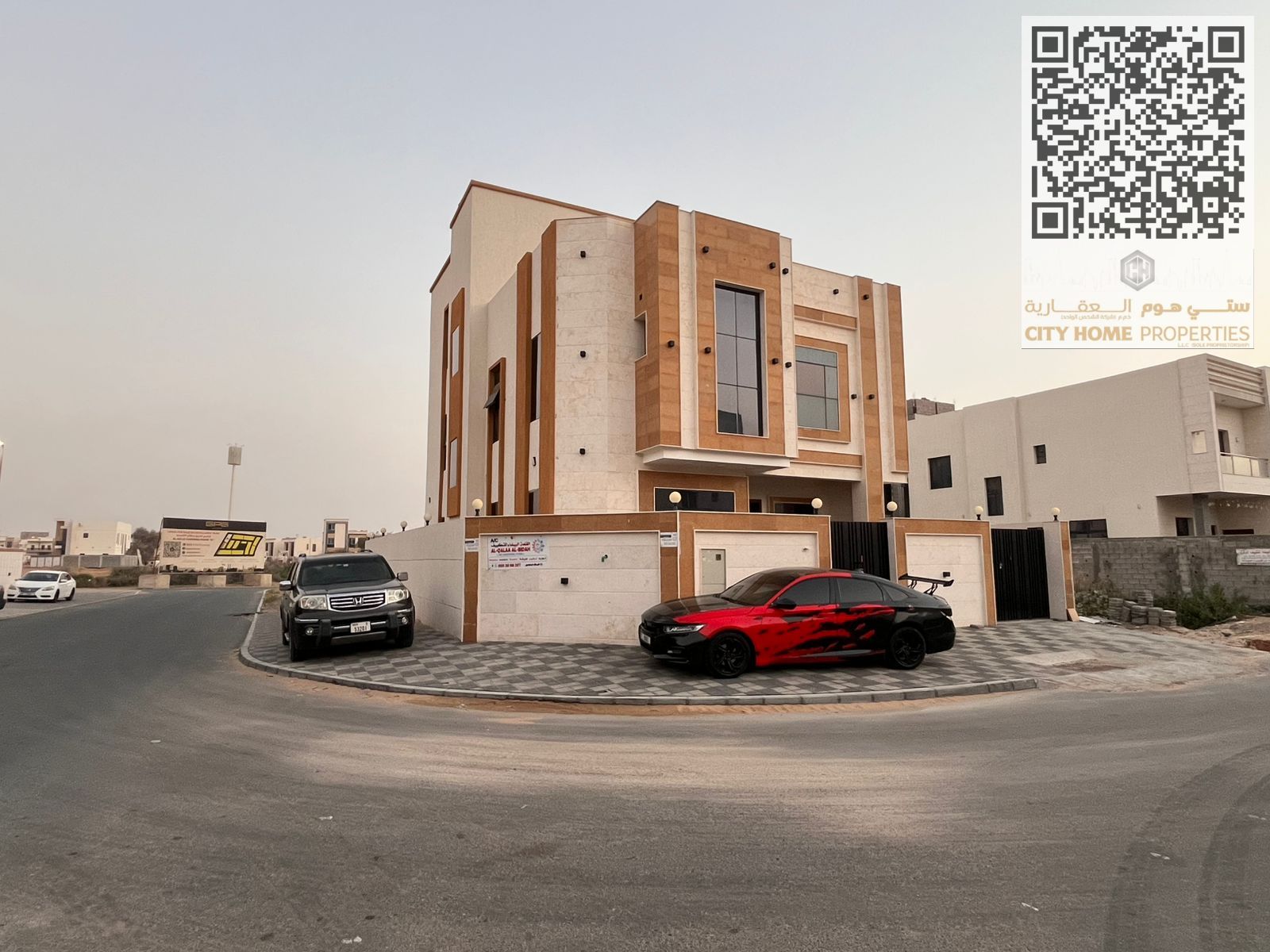 Luxury Villa for Rent – Al Zahya | Ajman Corner villa on a two-street corner Comprising ground floor, first floor, and rooftop 7 Mas