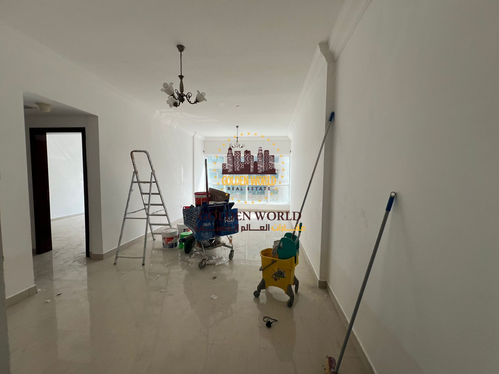3-bedroom apartment with living room in Al Taawun, Sharjah, with sea view, 4 bathrooms, master and maid rooms, prime location, easy Dubai access. Rent