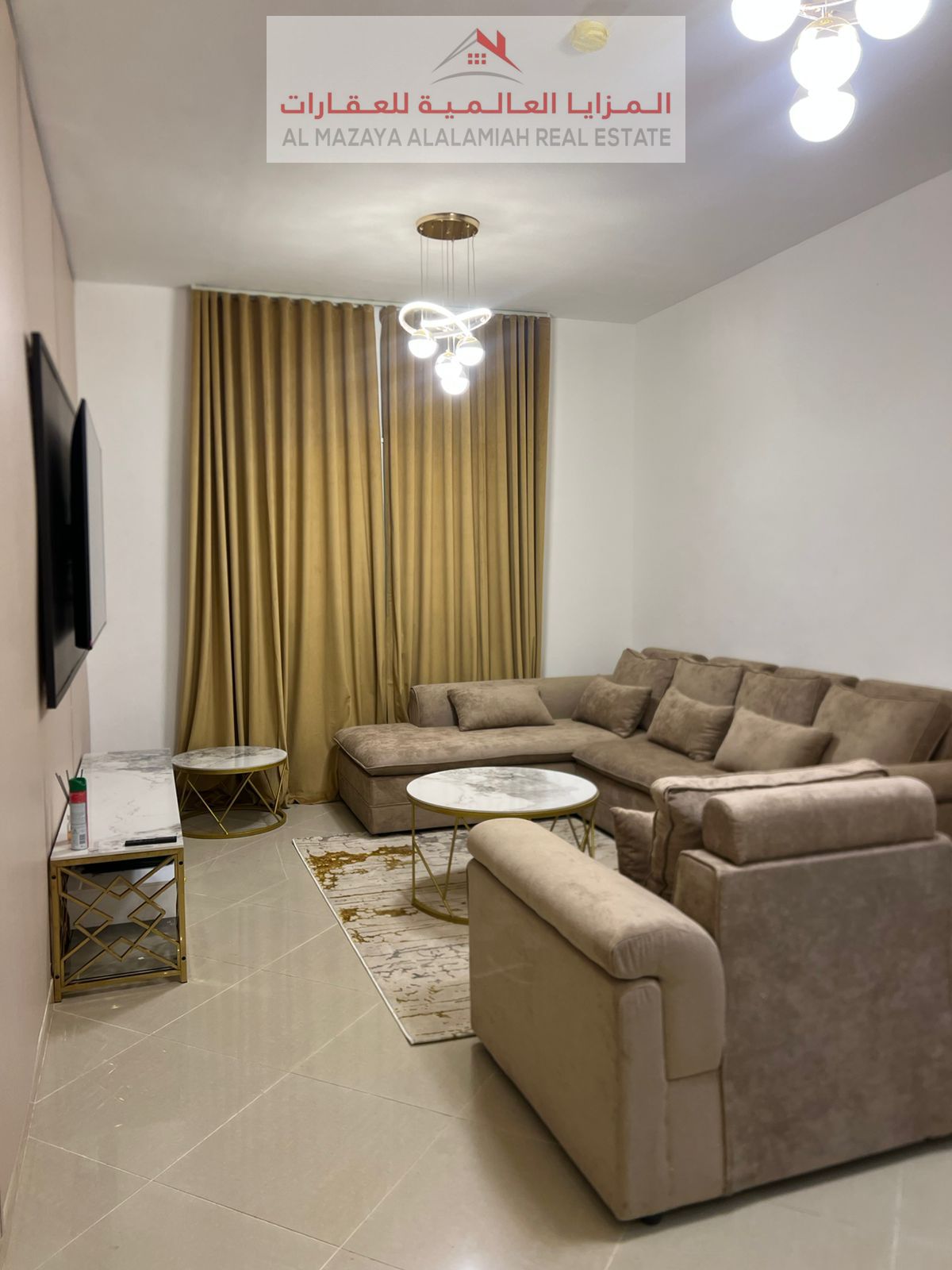 Monthly - One room and a hall - Al qasbaa - Deluxe furniture - With internet - 2 bathrooms.
