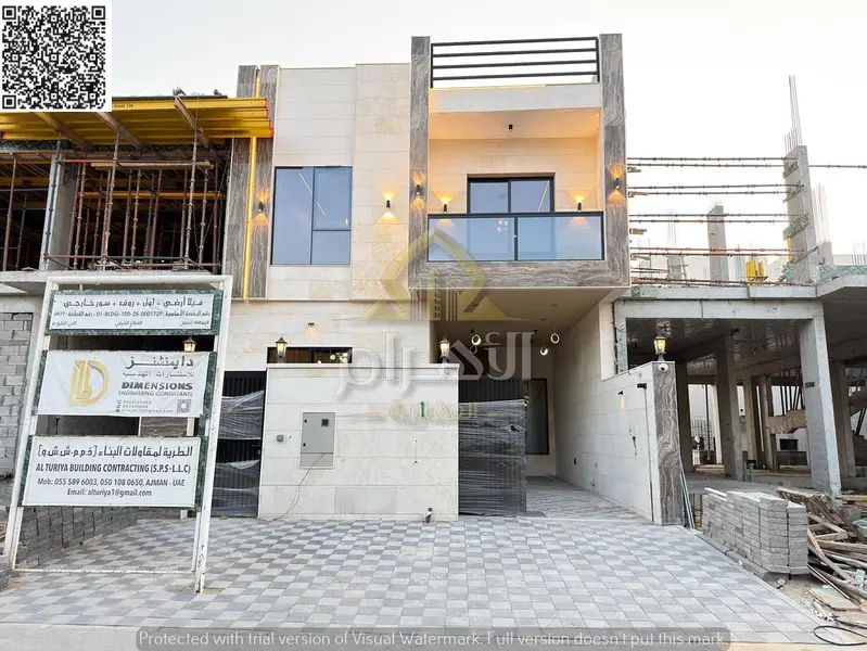 A unique opportunity to own a villa, including registration and ownership fees, modern with an elegant design and a strategic location on a main stree