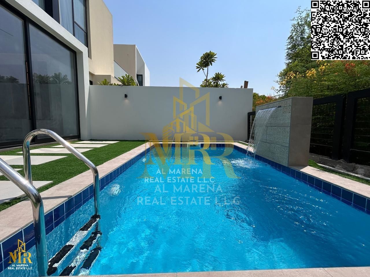 An architectural masterpiece in Al Zorah – a luxurious 3800 sq ft villa with a private pool and luxurious finishes. A luxurious villa in Al Zorah – a