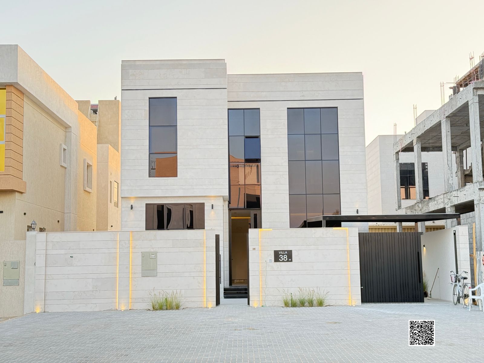 Own your dream villa, two floors and a roof, in Al Zahiyah area on Sheikh Mohammed Bin Zayed Road, directly from the owner, with no down payment and bank financing available.