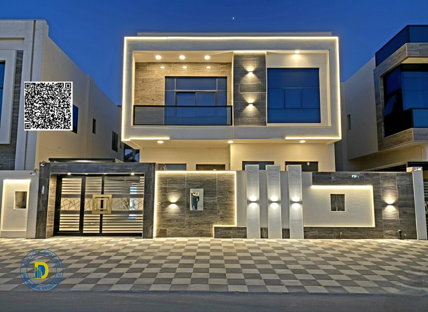 Al Haliyo 2 Ajman Villa, 5 bedrooms, registration fees included, personal finishing, super deluxe, bank financing, freehold