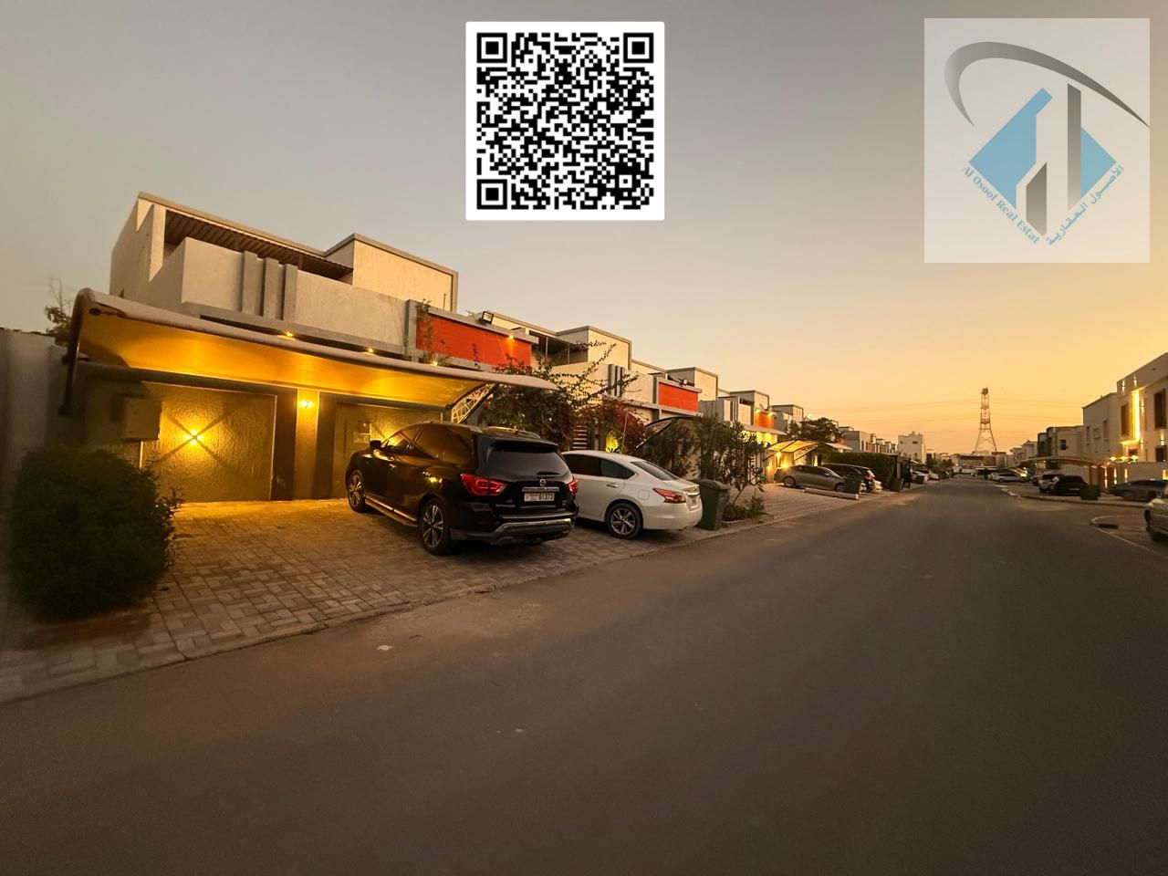 Villa for sale in Al Yasmin area, prime location near the park, connected to water and electricity, central air conditioning and garden, at a bargain