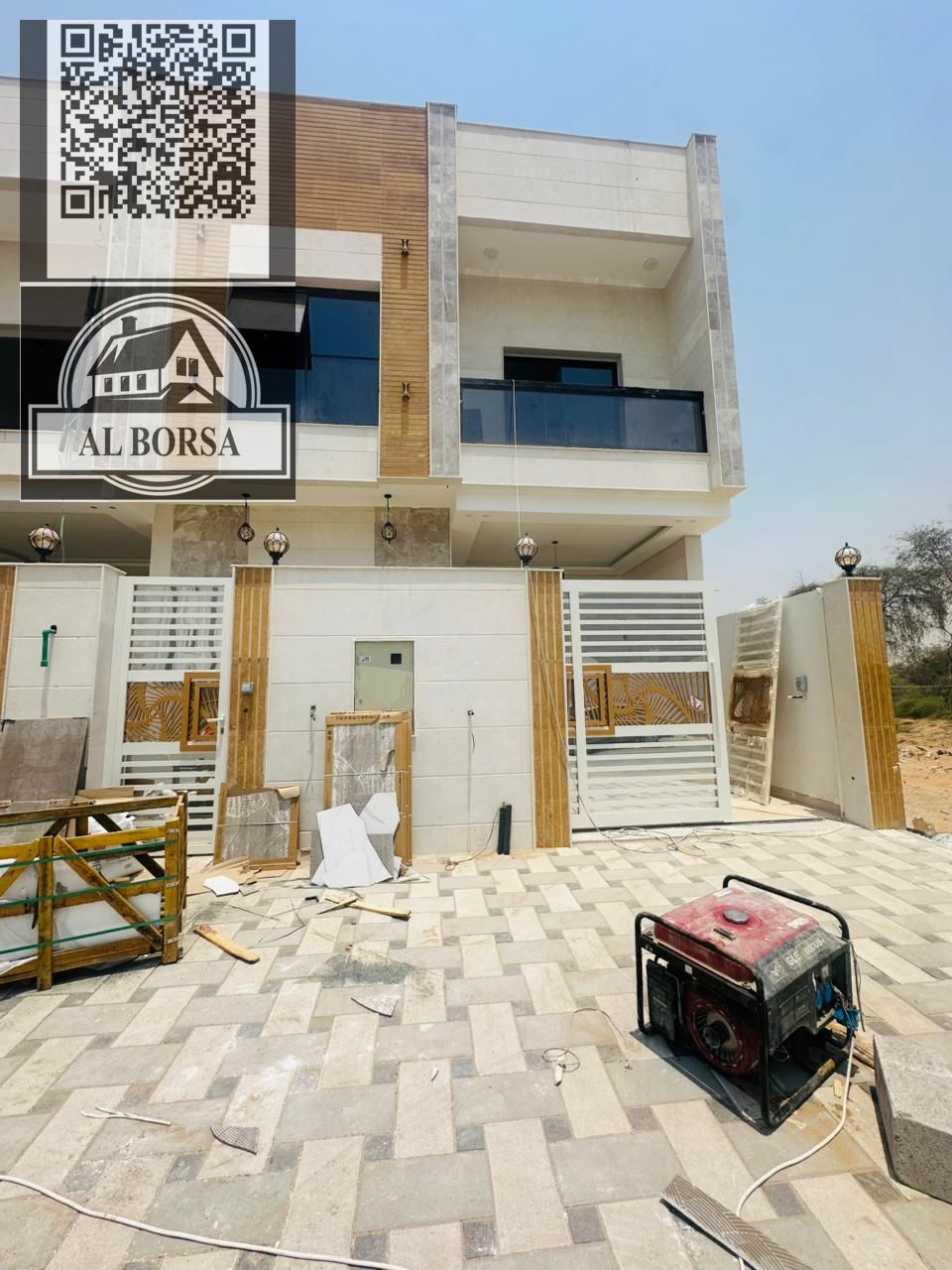 Villa for rent in Al Helio 2 – Townhouse, first occupancy | 5 master bedrooms + Majlis + Living room + Maid's room + Roof | AED 85,000